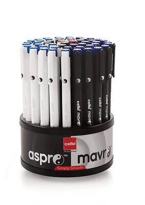 Ball Pen Set (Bulk Pack of 50 pens with stand- Assorted) - image 1 of 4