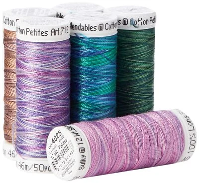 SULKY OF AMERICA Sulky Sampler 12wt Cotton Petites 6/Pkg-2nd, 2nd Most Popula... - Image 1 of 4