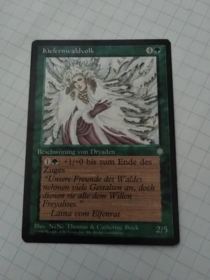 MTG Folk of the Pines (Kiefernwaldvolk) German Ice Age Regular com.-Uncirculated - Image 1 of 3