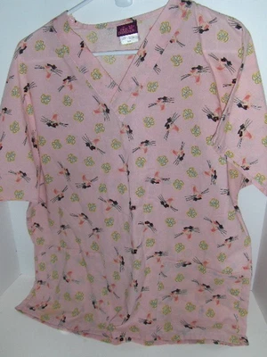 Pink Panther scrub top - Medium - Image 1 of 3