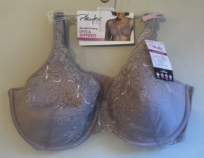 Playtex US4513 Women's Lifts & Supports- No Slip Strap - Underwire Bra- 44D - Image 1 of 4