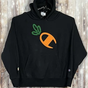 Champion X Anwar Zanahorias Tejido Inverso Pullover Sudadera con Capucha Para Hombre Grande Logotipo C - Imagen 1 de 16
