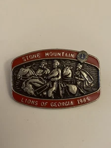 Lions Of Georgia 1985 Stone Mountain Lapel Pin P110 - Picture 1 of 3