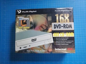 Pacific Digital U-30115 16X Internal IDE DVD-Rom Drive New Power DVD NIB - Picture 1 of 4