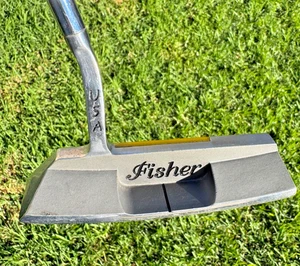 Vintage Fisher Touch PRO SERIES 1 SS Putter 35" Steel Shaft Lamkin Grip - Picture 1 of 14