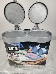 Weston Double Burger Express mit Verdichtung, Auswerferknopf robust gebraucht - Bild 1 von 10