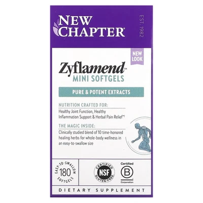 2 X New Chapter, Zyflamend, 180 Mini Softgels - Image 1 of 2