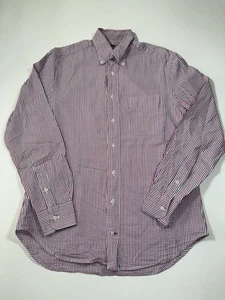 Vintage Gitman Bros Shirt Mens Medium Striped Seersucker Button Down Made In USA - Picture 1 of 8