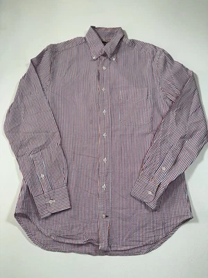 Vintage Gitman Bros Shirt Mens Medium Striped Seersucker Button Down Made In USA - Image 1 of 4
