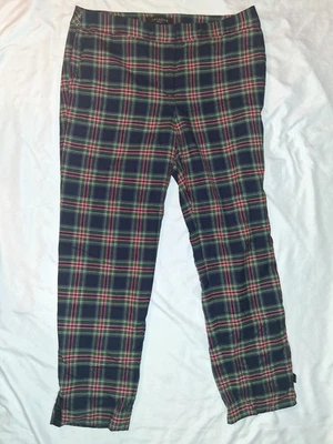 Pantalones al tobillo Talbots Petites para mujer cintura alta Hampshire talla 4P mezcla de lana a cuadros Foto 1 de 4