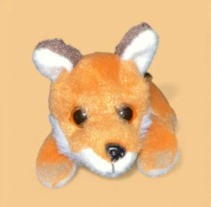 Russ Petooties Mascotas Zorro “Rojo” Marrón Blanco Suave Mini Bolsa de Frijoles Juguete de Peluche 5” - Imagen 1 de 4