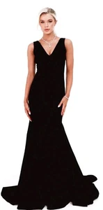 Pia Gladys Perey Holly Sz 6 Maxi Dress Black NWT - Picture 1 of 8