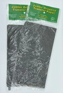 Jumbo Graphite Transfer Paper 2pk~ 18 x 36 ~Yard Art Reusable Non-Smear Erasable - Picture 1 of 4