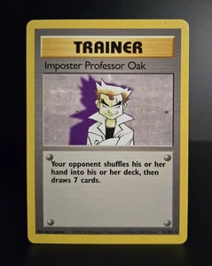Pokémon TCG - IMPOSTER PROFESSOR OAK #73 - RARE - UNLIMITED - BASE SET 1999 - LP - Picture 1 of 2
