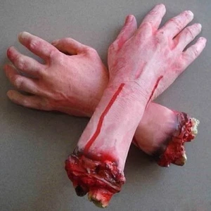Blutige Abgetrennte Hand Körperteile Halloween Deko Grusel Horror Schocker Neu ~ - Bild 1 von 6