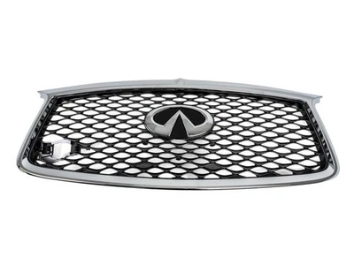 Хромированная передняя решетка в сборе для INFINITI Q60 2017-2022 годов выпуска от оригинального производителя новая - Изображение 1 из 2