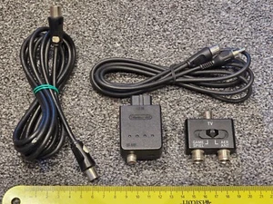 NINTENDO GAMECUBE N64 SNES OFFICIAL RF TV AERIAL BLOCK CABLE LEAD ADAPTER SWITCH - Picture 1 of 1