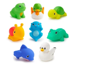 Bathtub Squirt Toys Toddler Water Squirting Fun Toy Floating Bathroom Play 8 Pcs - Picture 1 of 8