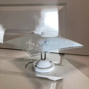 Vintage Mid-Century 11-3/4” Atomic Starburst Square Ceiling Light Fixture! MCM - Bild 1 von 7