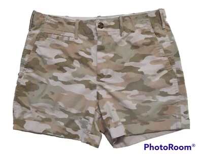 Pantalones cortos para mujer Gap tiro medio verde camuflaje 5 pulgadas talla 6 (ver medidas) Foto 1 de 4