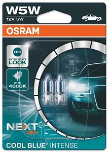 Osram Glassockelbirne Cool Blue Next Gen. 4000K 12V W5W 5W 2Stk. - Bild 1 von 3