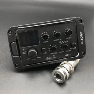 Acoustic Guitar Pickups 3-Bands EQ Equalizer Tuner Preamp Piezo Pickup Endpin AU - Picture 1 of 12