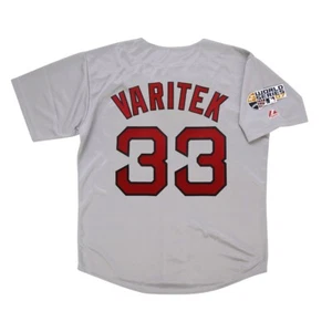 Jason Varitek 2007 Boston Red Sox Grey Road World Series Jersey Men's (S-3XL) - Picture 1 of 6