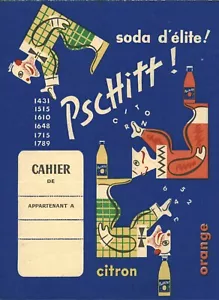 Objet de collection protège cahier ancien soda Pschitt - Foto 1 di 2