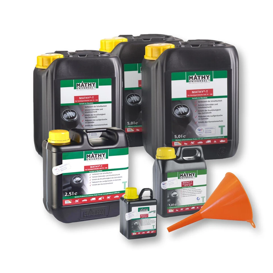 Mathy ® T Getriebeöl-Additiv + Trichter Schaltgetriebe Diff. Verschleißschutz - Bild 1 von 1