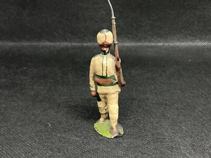 Indian Infantry Soldier At Trail By Unknown (blue 377) - Picture 1 of 8
