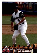 2008 Salem Avalanche Grandstand #28 Chad Wagler Hartville Ohio OH Baseball Card