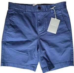 Pantalones cortos chinos de algodón Everlane nuevos con etiquetas de siete pulgadas, azules, 29 - Imagen 1 de 5