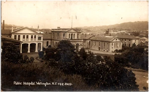 Public Hospital Building in Wellington New Zealand NZ 1910s RPPC Postcard Photo - Picture 1 of 2