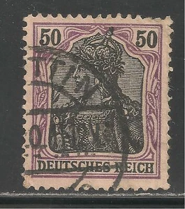 Deutschland #88 (A16) ss gebraucht - 1905-19 50pf Germania - "DEUTSCHES REICH" - Bild 1 von 1