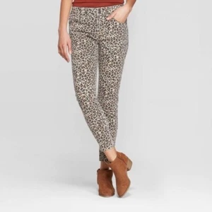 Skinny Damenhose Leopardendruck mittlerer Aufstand KNOX ROSE NEU MIT ETIKETT - Bild 1 von 12