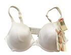 Barely There Womens Sz 36D Vintage T Shirt Bra White NWT Style 4604 Comfortable