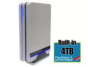Avolusion HDDGEAR PRO X 4TB External Gaming Hard Drive for PS5 HDD Upgrade White - Picture 1 of 7