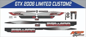 SEADOO GTX LIMITED 2006 Graphics / Decal / Sticker Kit Custom 2 - Picture 1 of 1