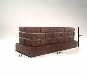 G SCALE BRIDGE SUPPORTS | Set of 2 Short Piers | Train Scenery - Picture 1 of 4