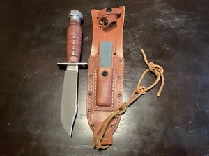 camillus pilot survival knife. High Polished carbon Steel - Picture 1 of 8