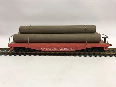 Model Power HO Central Pacific Flatcar with Log Load CP 2141 - Image 1 of 4
