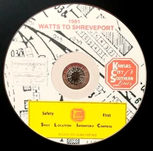 Kansas City Southern 81 Watts to Shreveport Spot Location Inventory Control Book - Picture 1 of 8