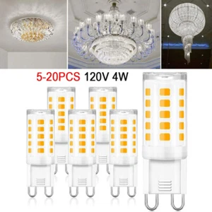5-20PCS G9 LED Bulb 4W (40W Halogen Equivalent) 120V T4 Bi Pin Corn Light Bulbs - Picture 1 of 24