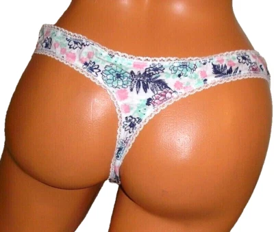 Bragas Lencería Estampado Floral Algodón Tanga Talla 10 3XL Regalo Adulto Foto 1 de 4