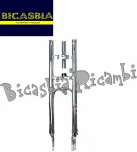 16272 - FORCELLA EBR CROMATA DM 25 CORSA 60 MM PER PEUGEOT 103 - Picture 1 of 1