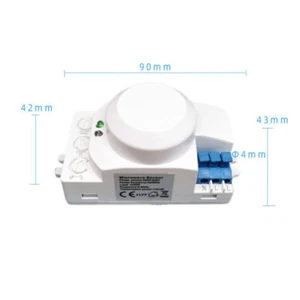 Microwave Sensor Switch 5.8ghz HF 220V LED 360 Degree Radar Motion Body SensorRL - Picture 1 of 12