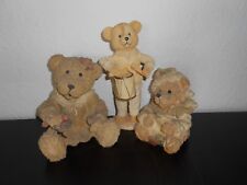 Drei Teddy Bären Konvolut Figuren Sammeln Selten Spielzeug Puppen Dekoartikel