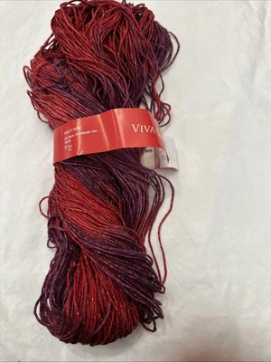 Винтажная пряжа Feza Viva Glitz разноцветная 85% вискоза 15% металлическая пряжа 110 г 252 ярда - Изображение 1 из 4