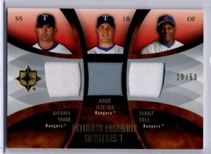 2007 Ultimate Collection Baseball Ensemble Swatches Young Texeira Sosa JERSEY 50 - Picture 1 of 1