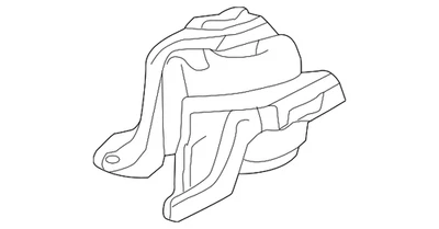 Genuine Acura Rubber Assembly Transmission Mounting (Upper) 50870-TZ4-A02 - Image 1 of 2